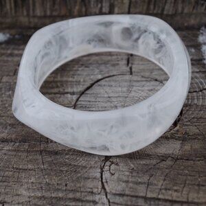 Beautiful Marble Lucite Geometric Style